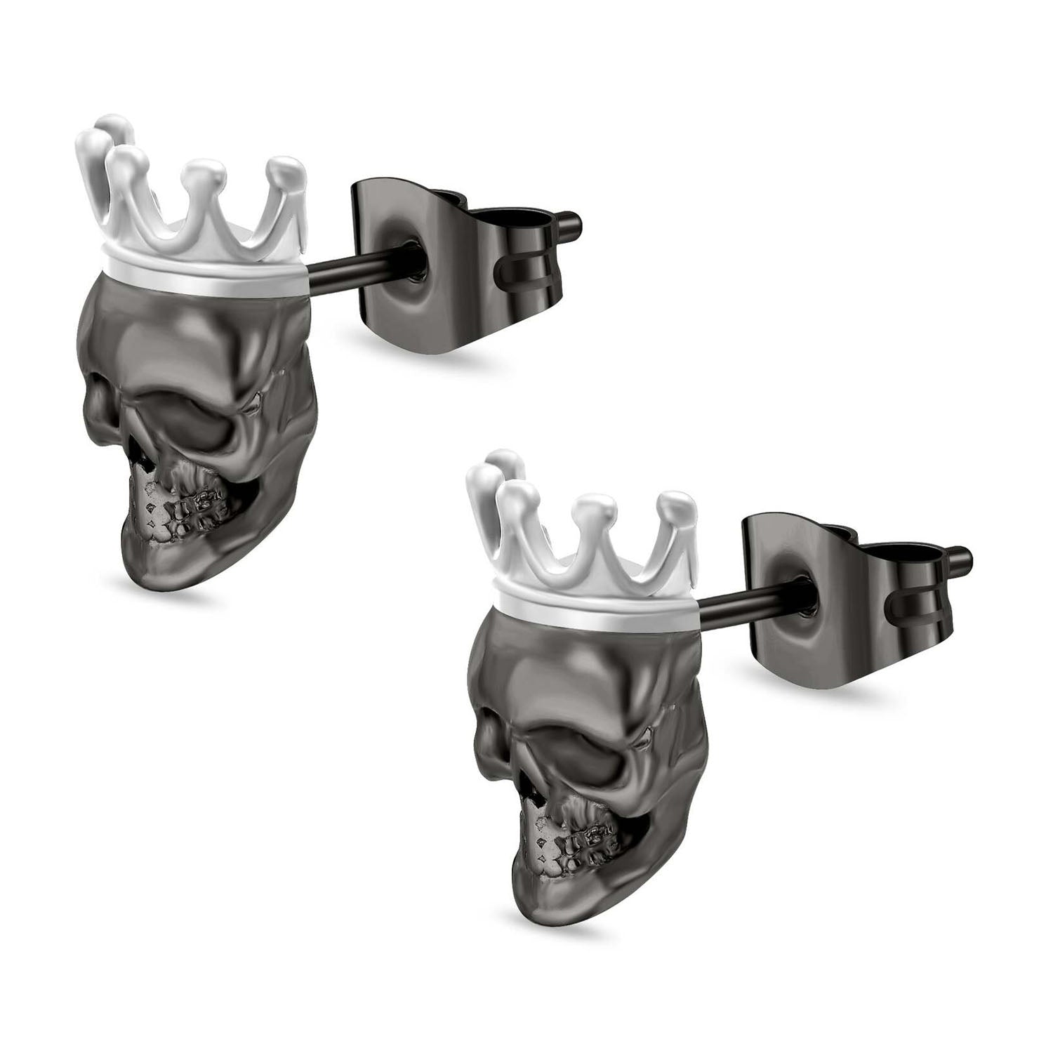 POLICE Herren Iconic Ohrringe Totenkopf