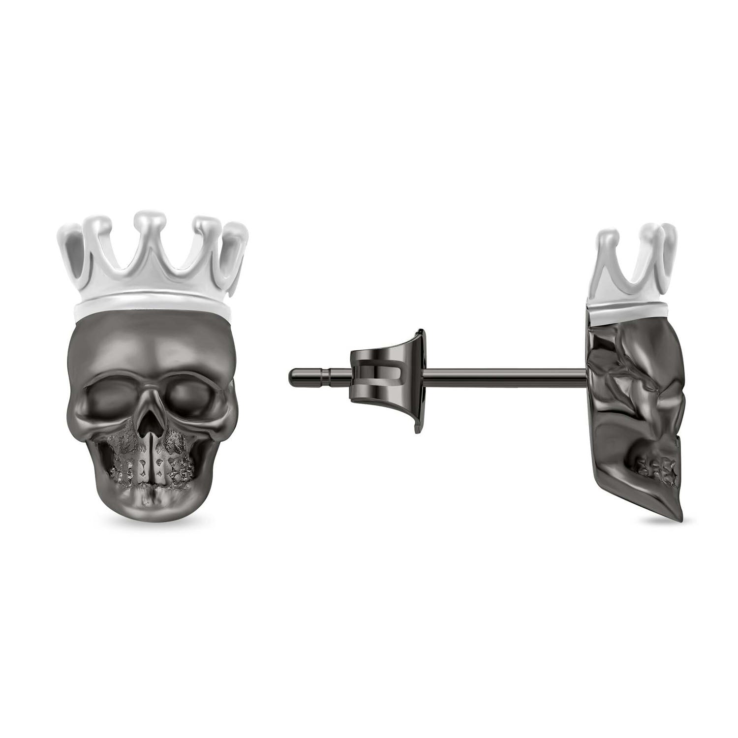 POLICE Herren Iconic Ohrringe Totenkopf