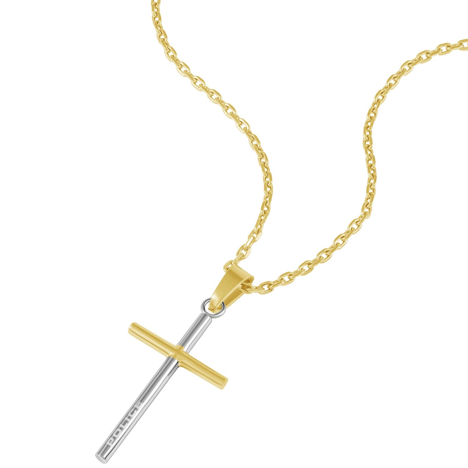 POLICE Herrenkette mit Kreuz Wrangell II