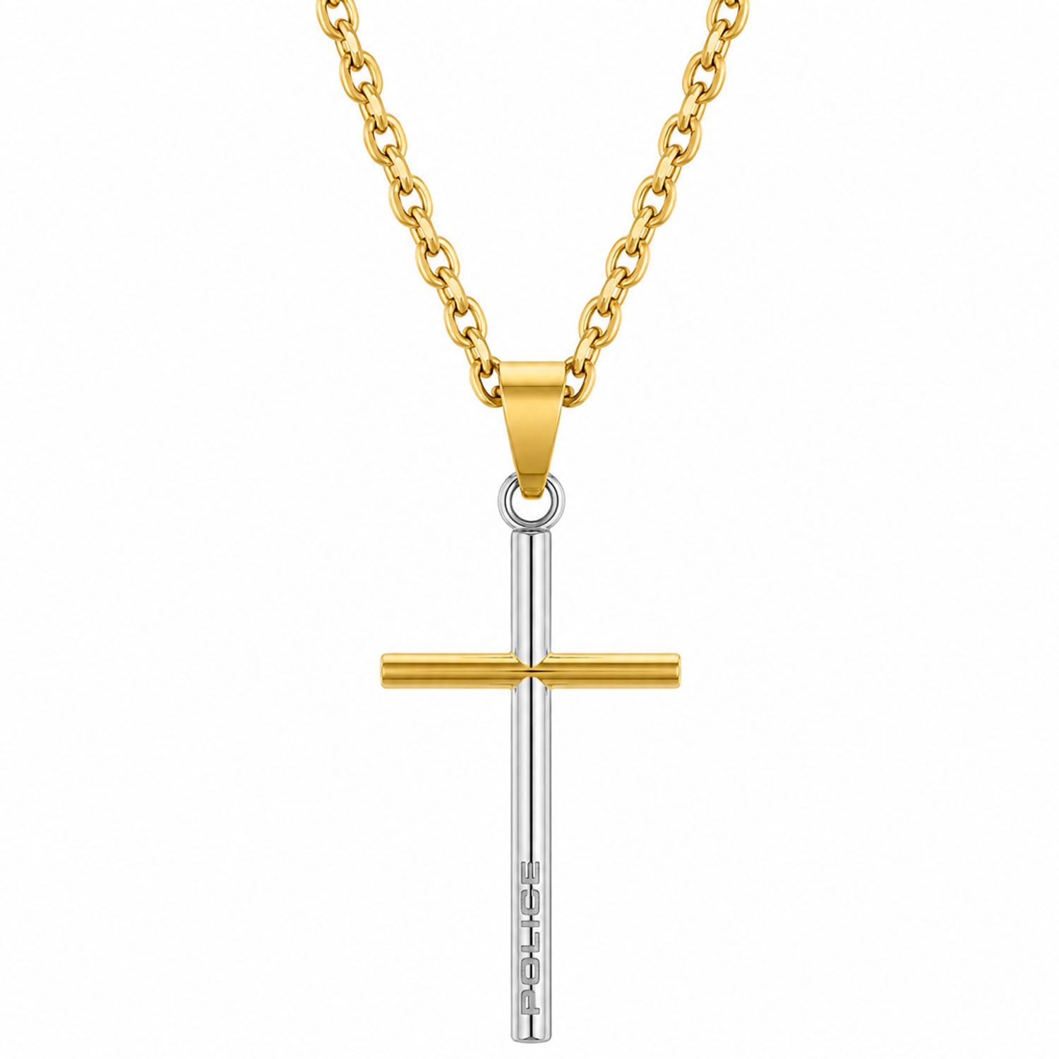 POLICE Herrenkette mit Kreuz Wrangell II