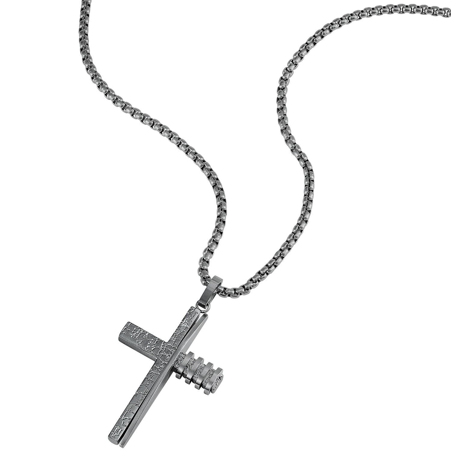 POLICE Herrenkette mit Kreuz Crosstone