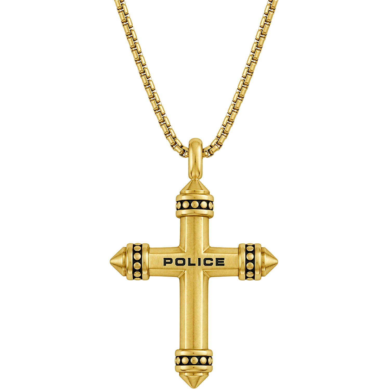 POLICE Herrenkette mit Kreuz Crossrange