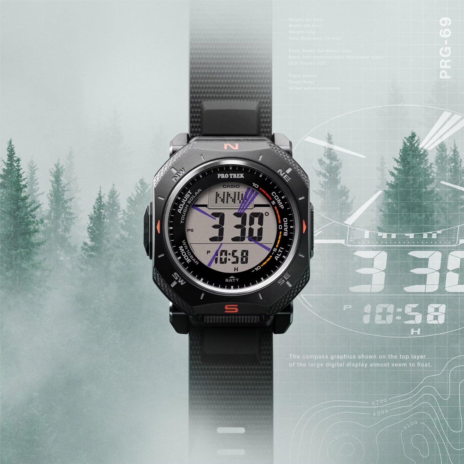 CASIO PRO TREK Solar Herrenuhr