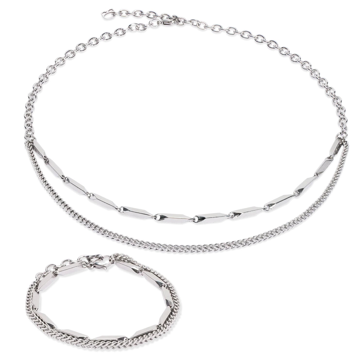Coeur De Lion Armband Twisted Layers Edelstahl Silber