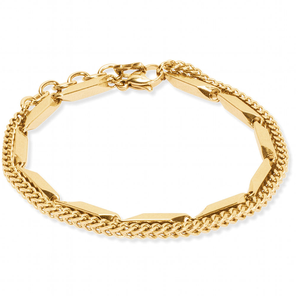 Coeur De Lion Armband Twisted Layers Edelstahl Gold
