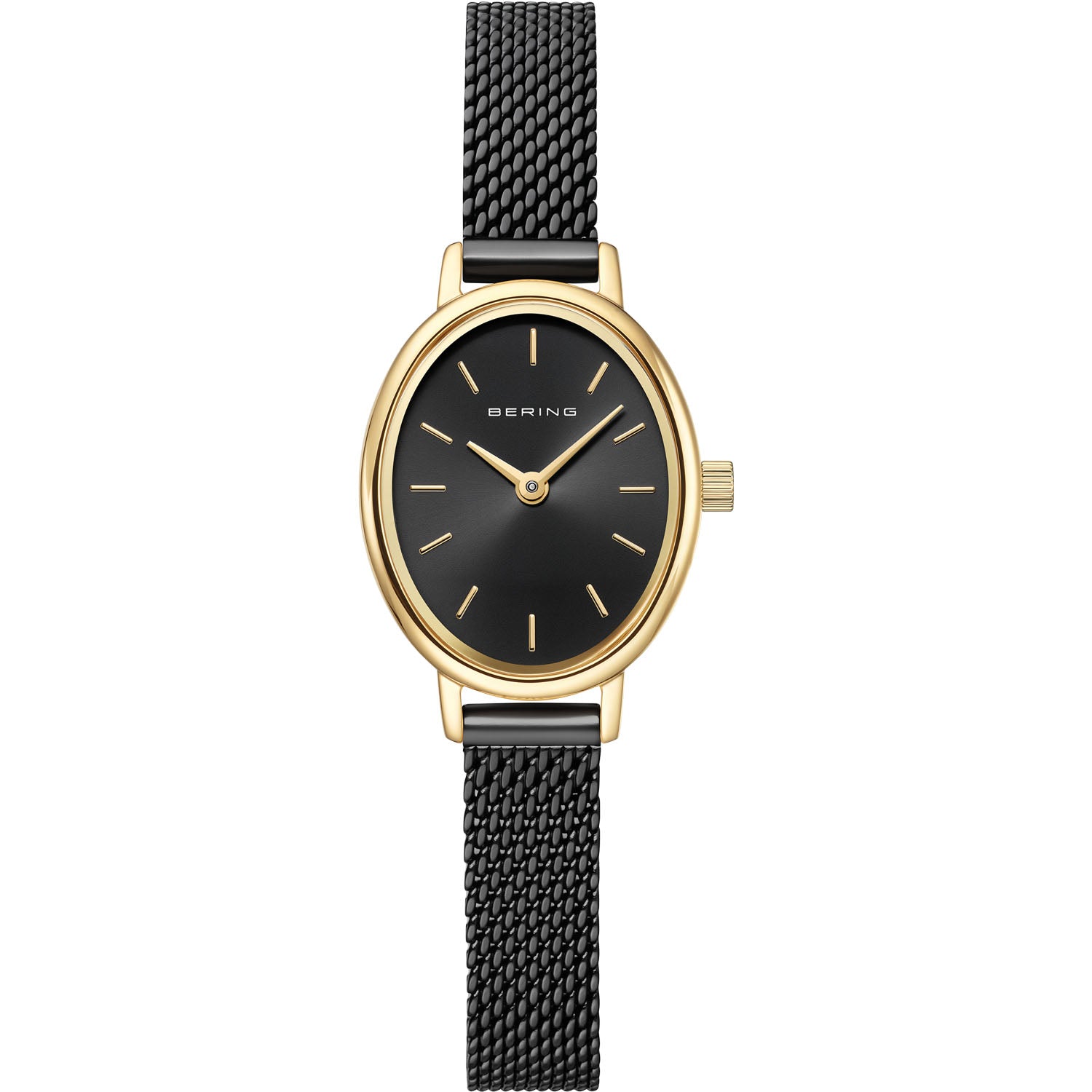 BERING Classic Damenuhr Gold Glänzend Schwarz