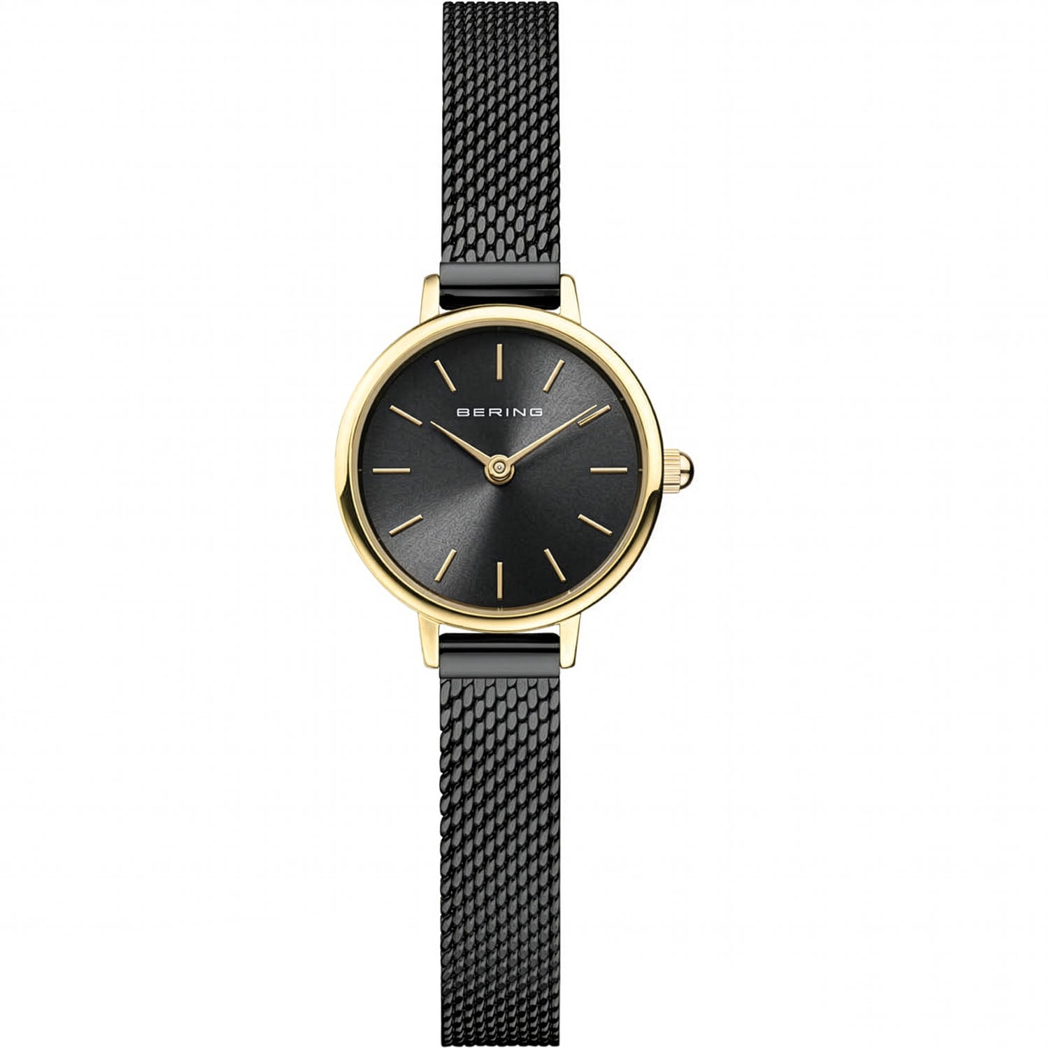 BERING Classic Damenuhr Gold Glänzend Schwarz