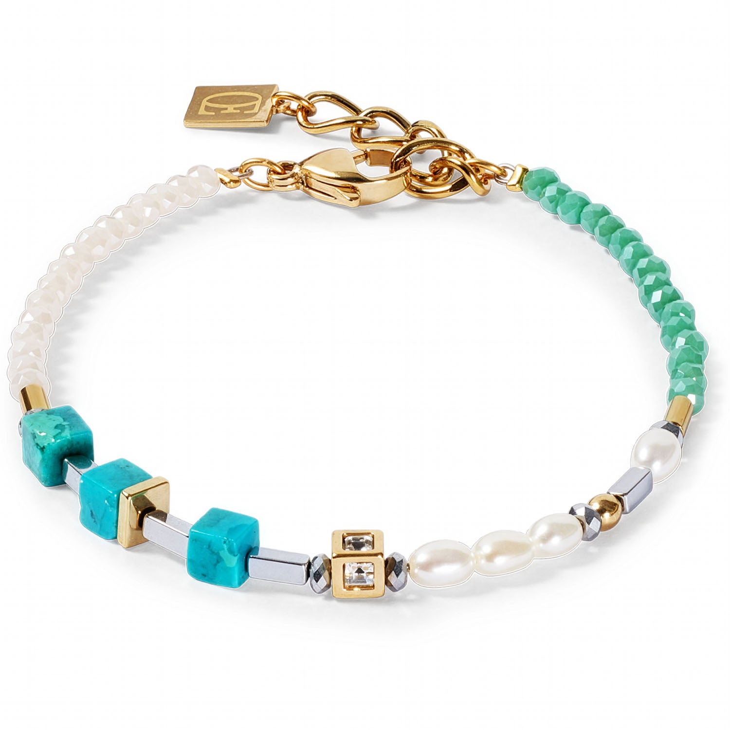 Coeur De Lion Armband Princess Fusion Pearls Türkis