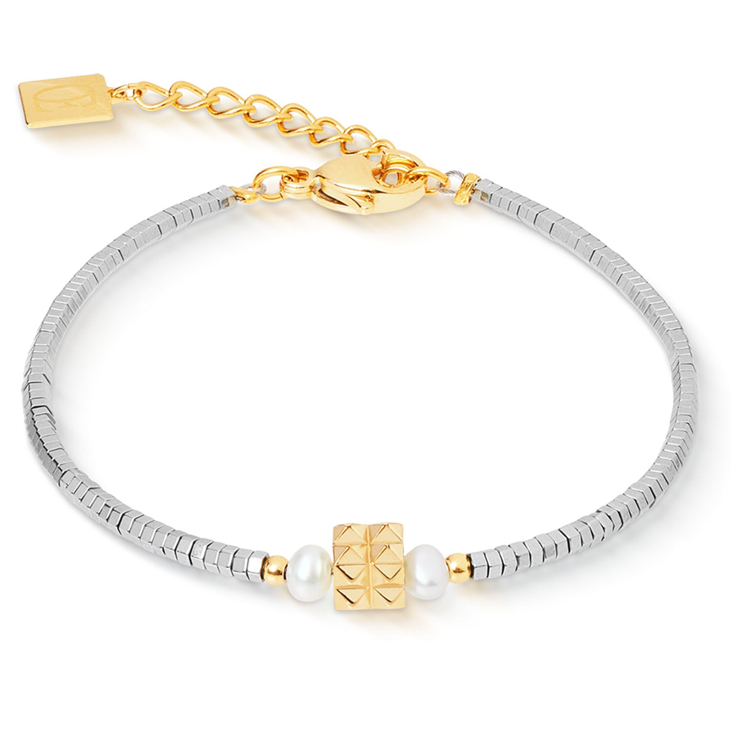 Coeur De Lion Armband Edge & Grace Silber-Gold