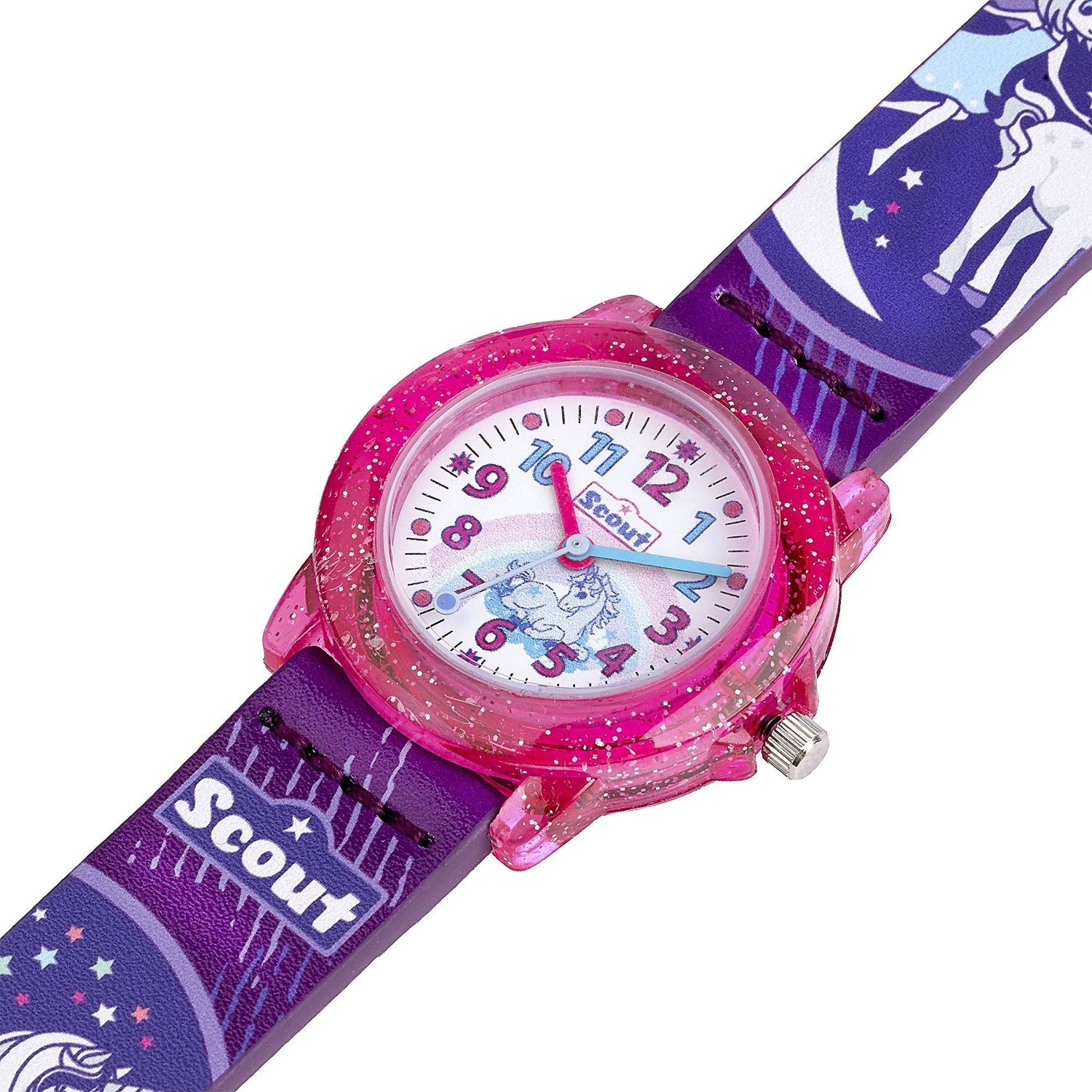 Scout Kinderuhr Crystal mit Elfe & Einhornmotiven