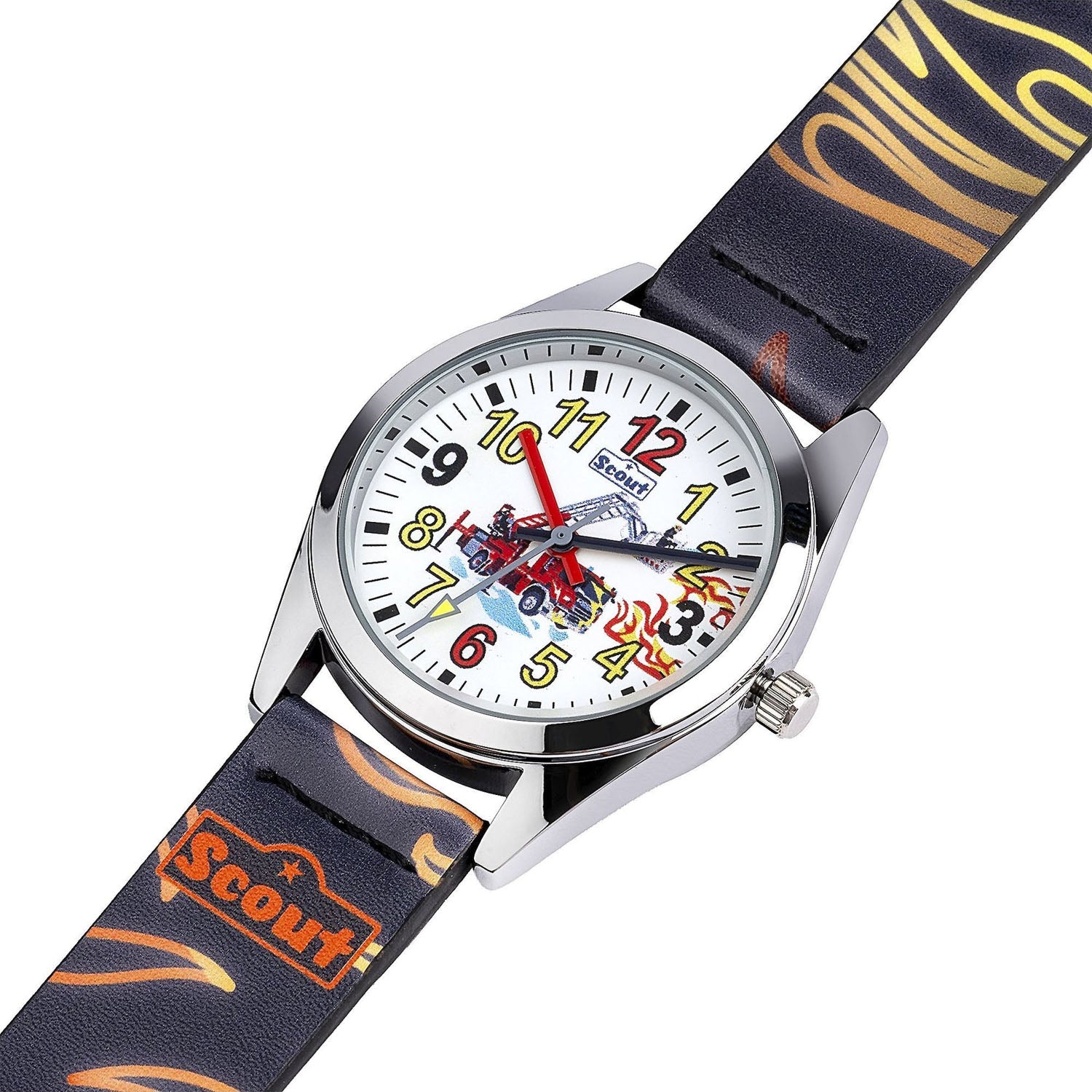 Scout Kinderuhr Classic Feuerwehr & Flammen