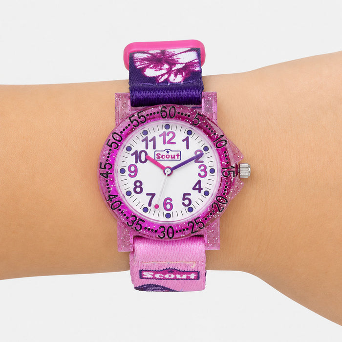 Scout Kinderuhr The IT-Collection mit Blumen- & Schmetterlingsmotiven