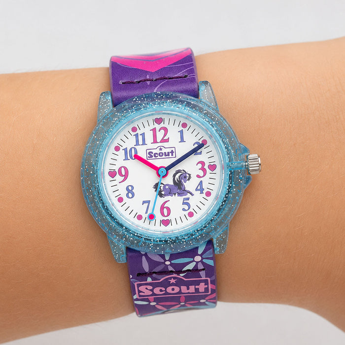 Scout Kinderuhr Heartbeat mit Pony- und Herzmotiven