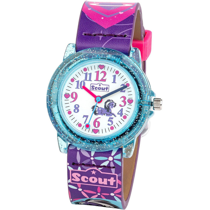 Scout Kinderuhr Heartbeat mit Pony- und Herzmotiven