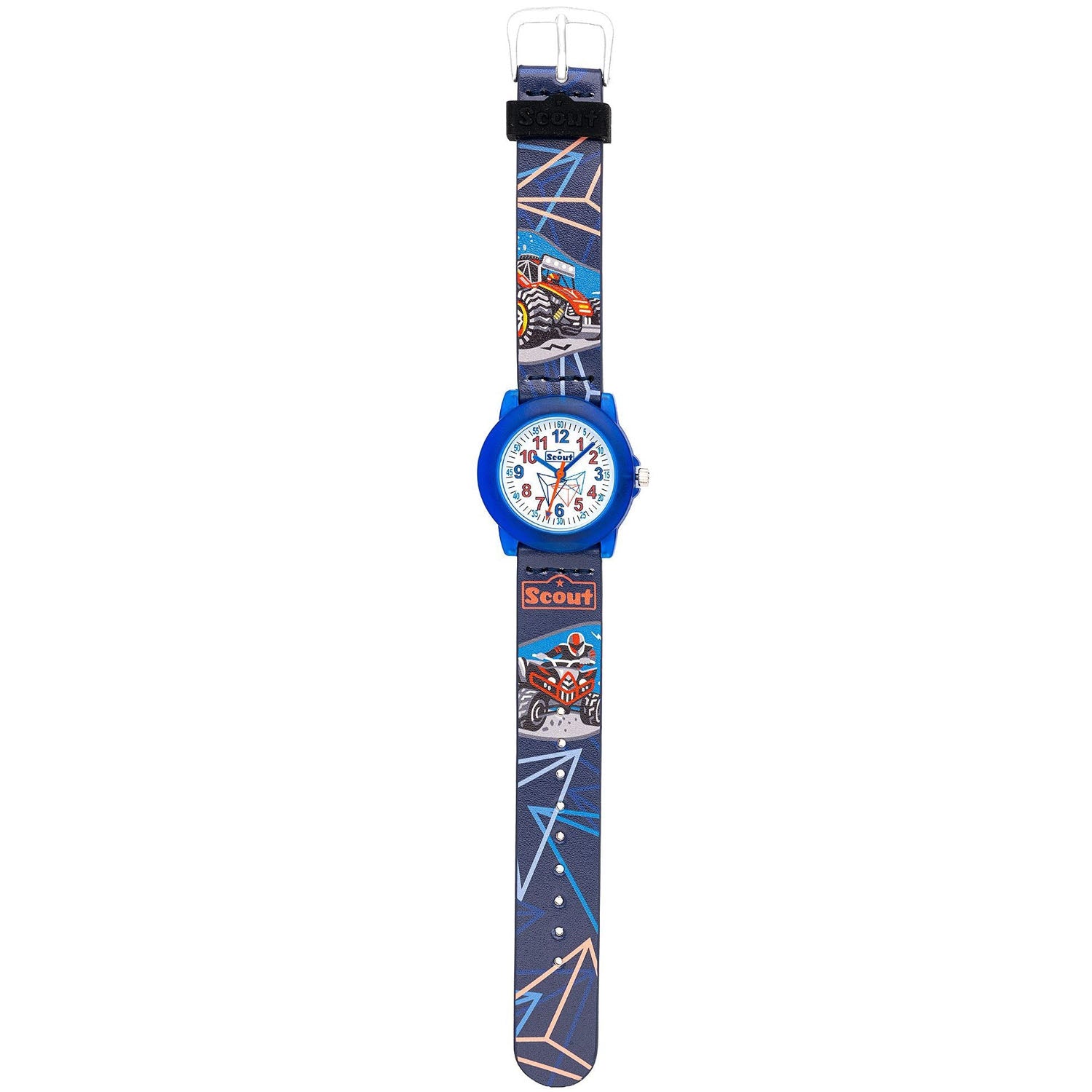 Scout Kinderuhr Crystal mit Offroad Truck & Quad-Motiven
