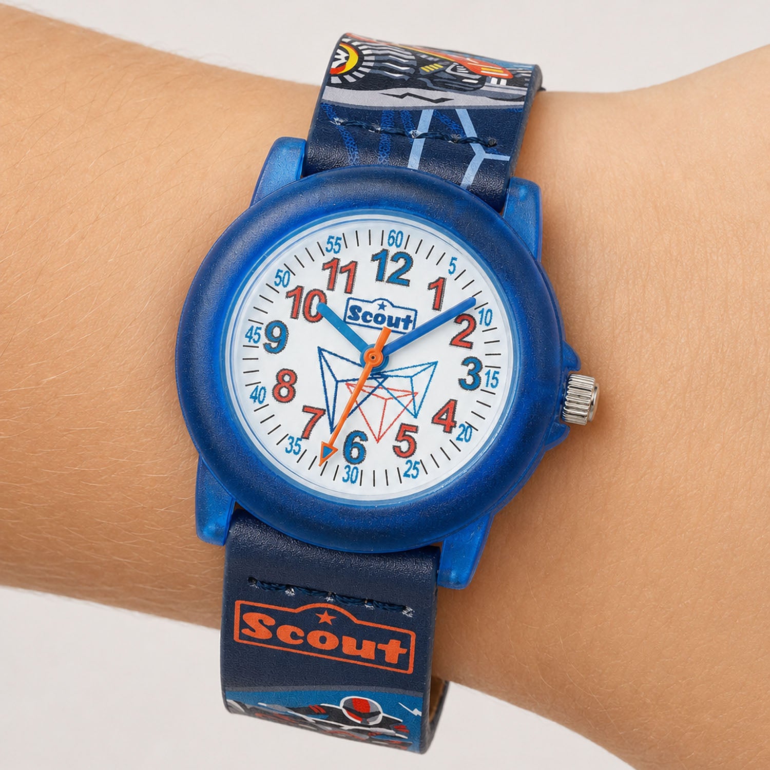 Scout Kinderuhr Crystal mit Offroad Truck & Quad-Motiven