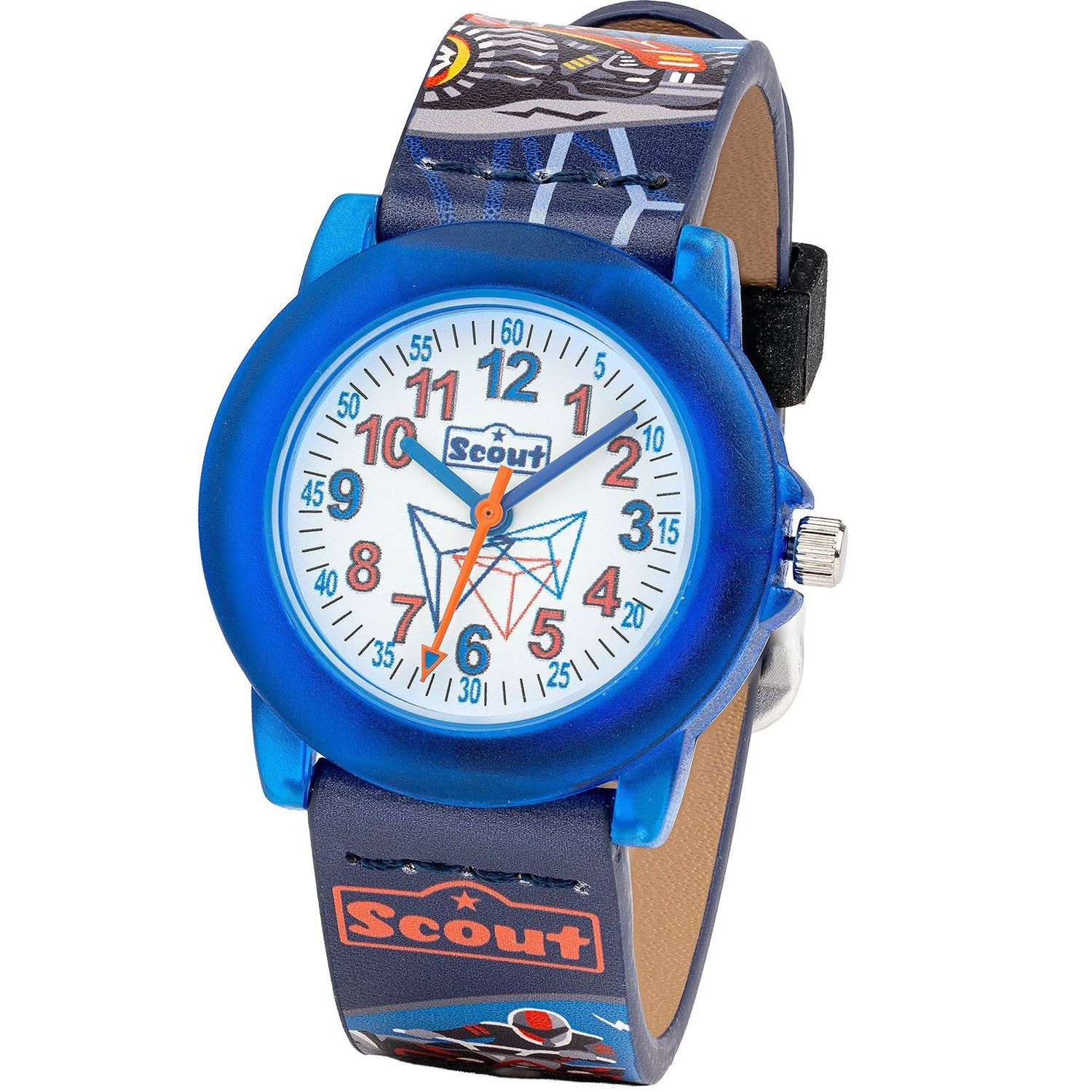 Scout Kinderuhr Crystal mit Offroad Truck & Quad-Motiven