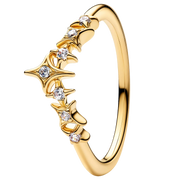 Pandora Tiara Sterne Ring Goldfarben