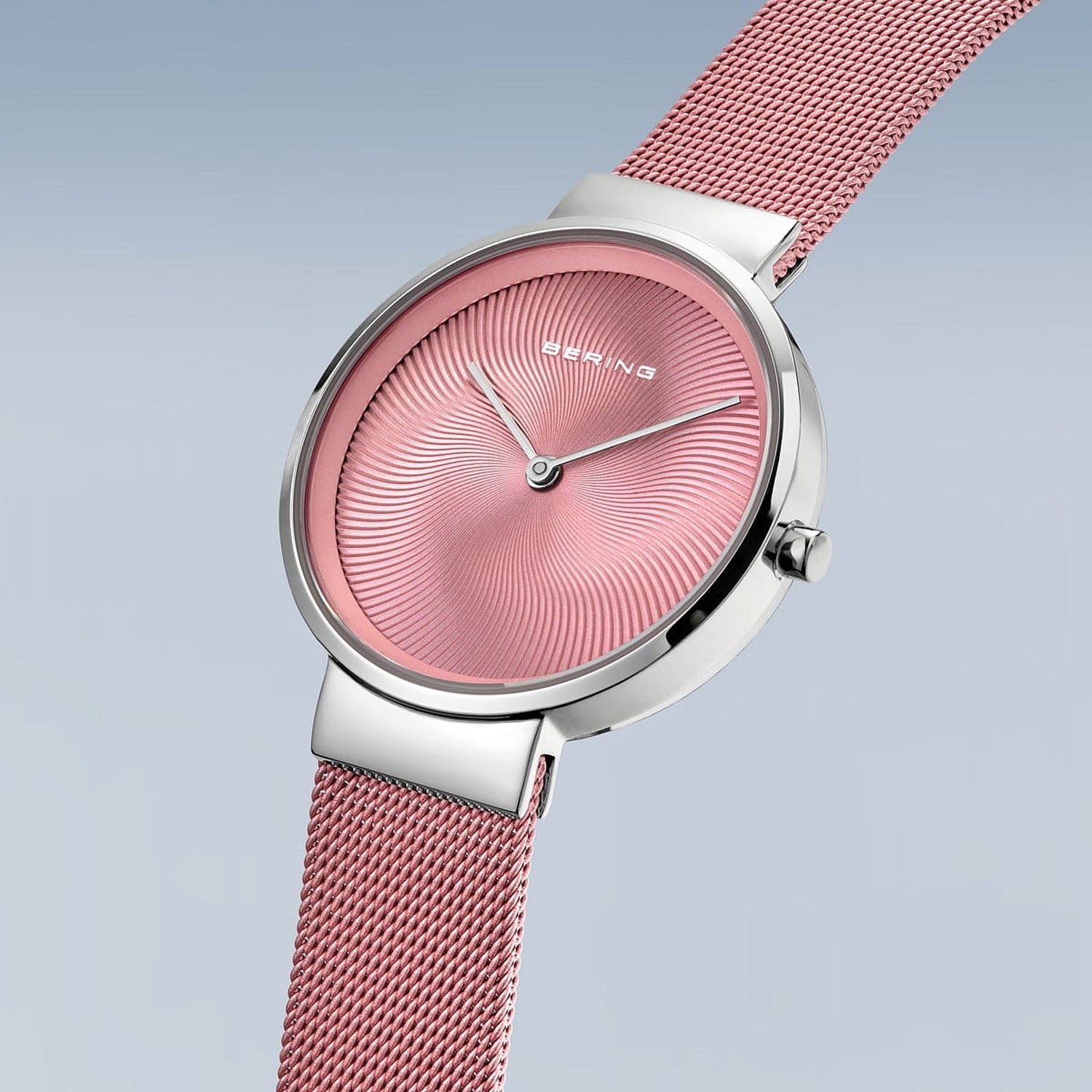 BERING Set Pink Shimmer Damenuhr & Halskette