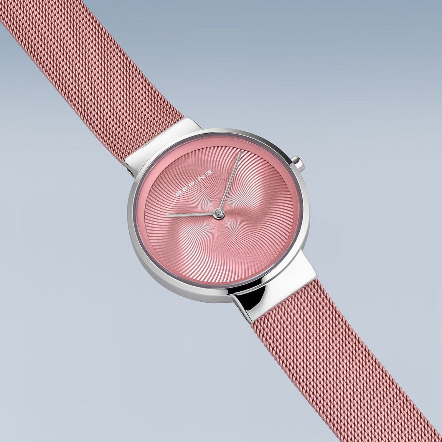 BERING Set Pink Shimmer Damenuhr & Halskette