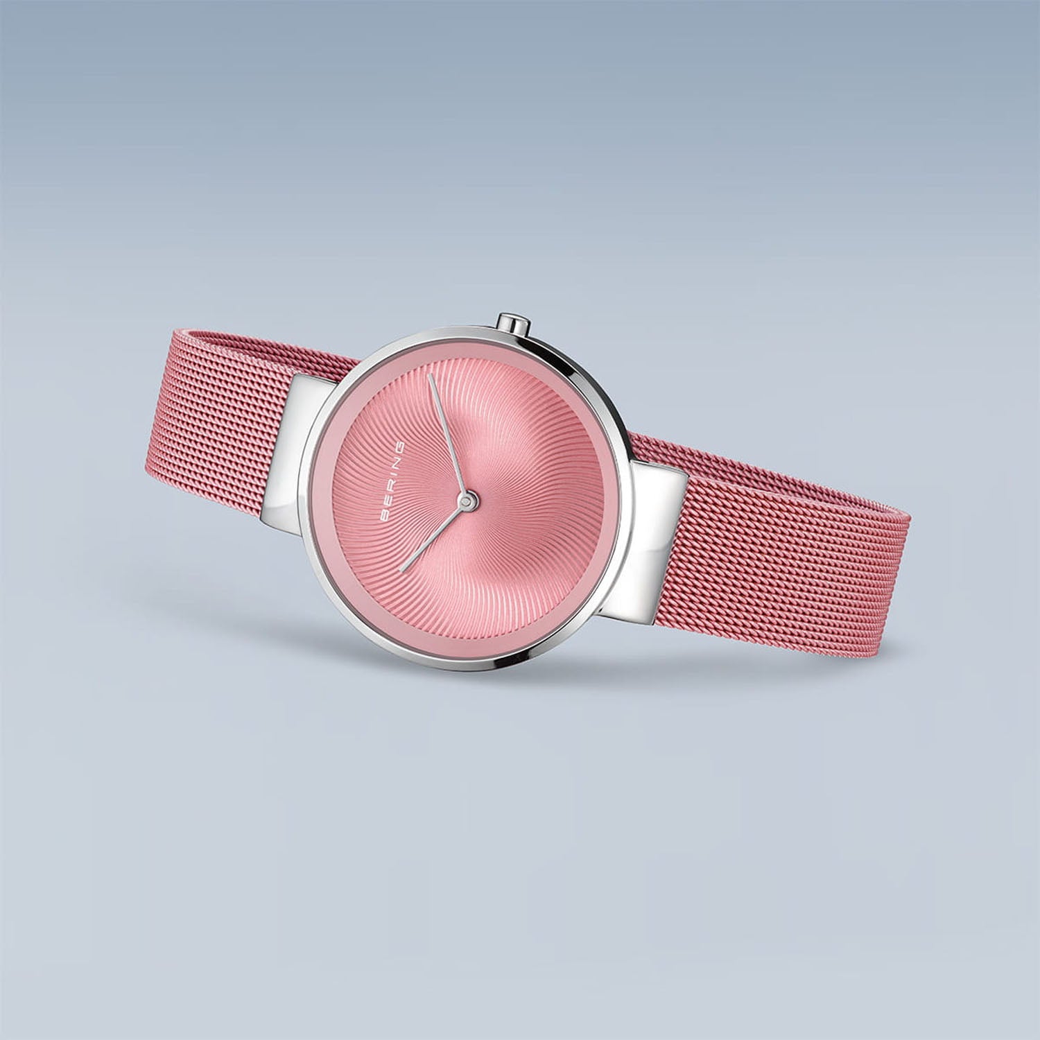 BERING Set Pink Shimmer Damenuhr & Halskette