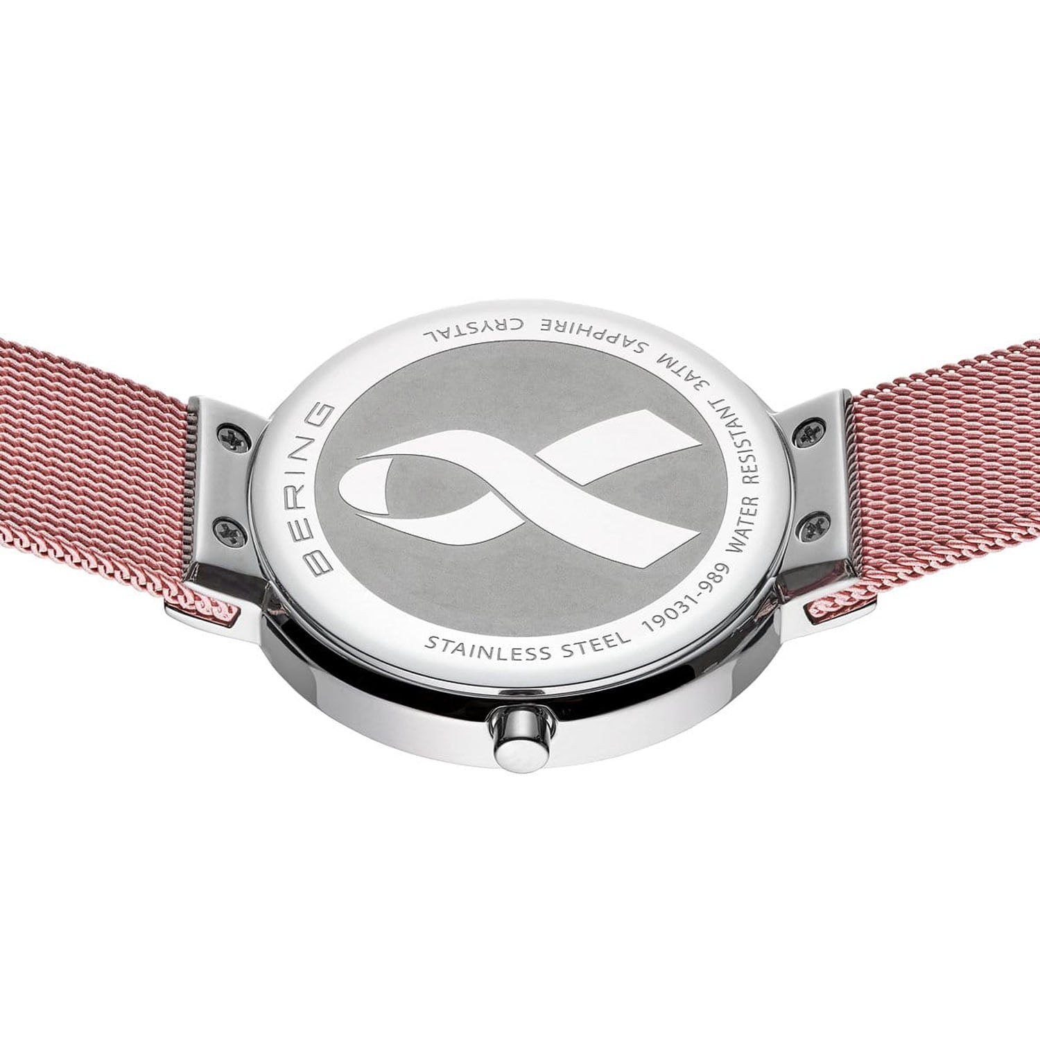 BERING Set Pink Shimmer Damenuhr & Halskette