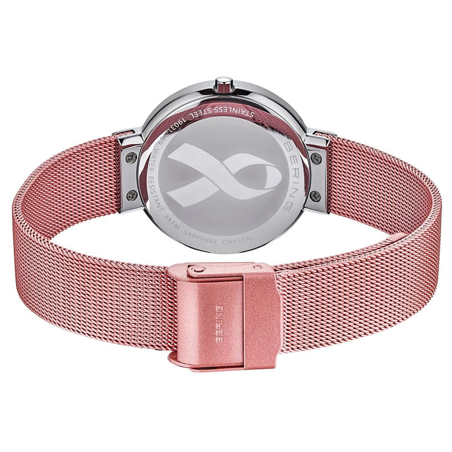 BERING Set Pink Shimmer Damenuhr & Halskette