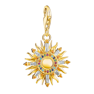 Thomas Sabo Charm-Anhänger bunte Sonne vergoldet - Original