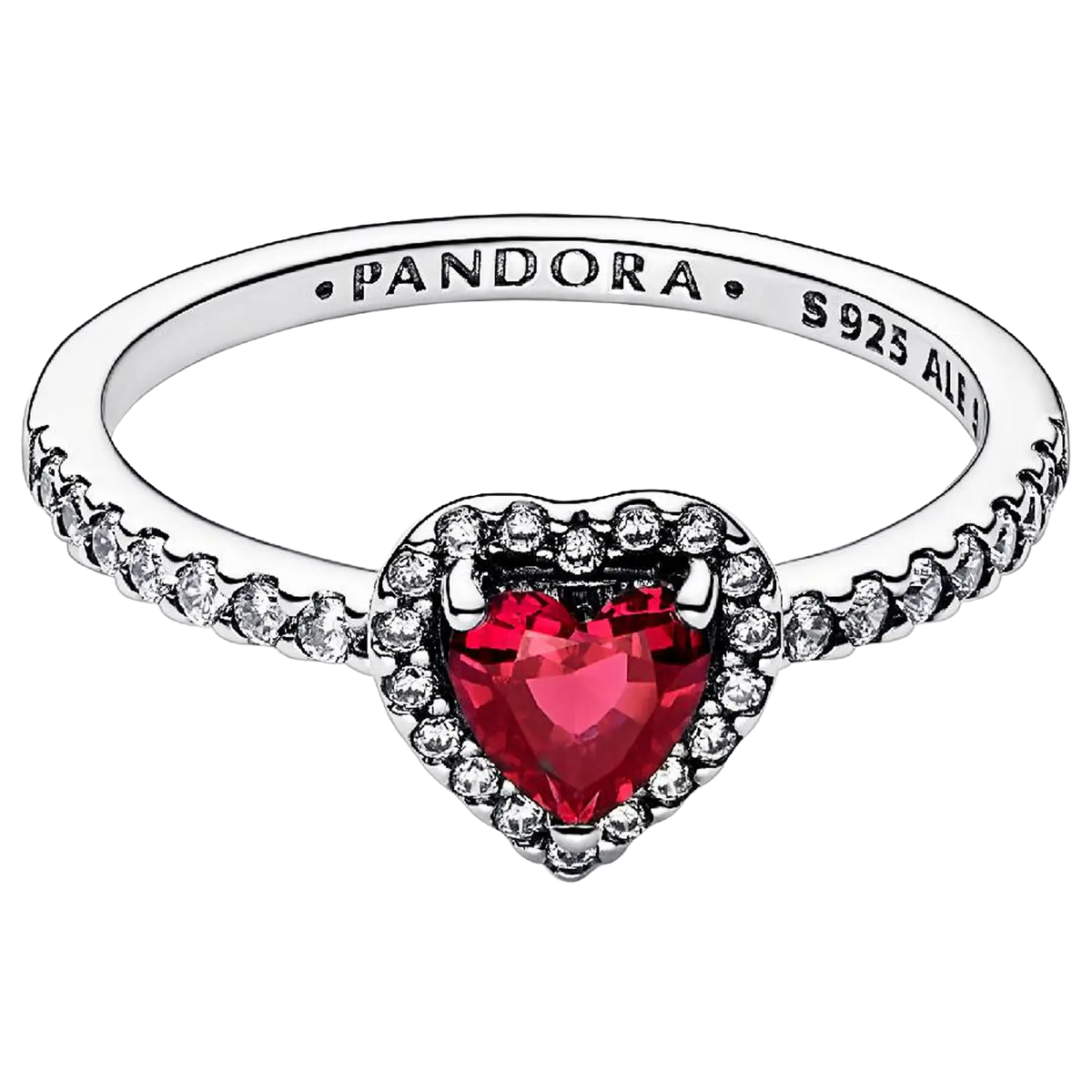 Pandora Ausgeprägtes Rotes Herz Ring