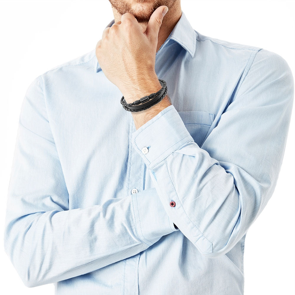 s.Oliver Herren Lederarmband