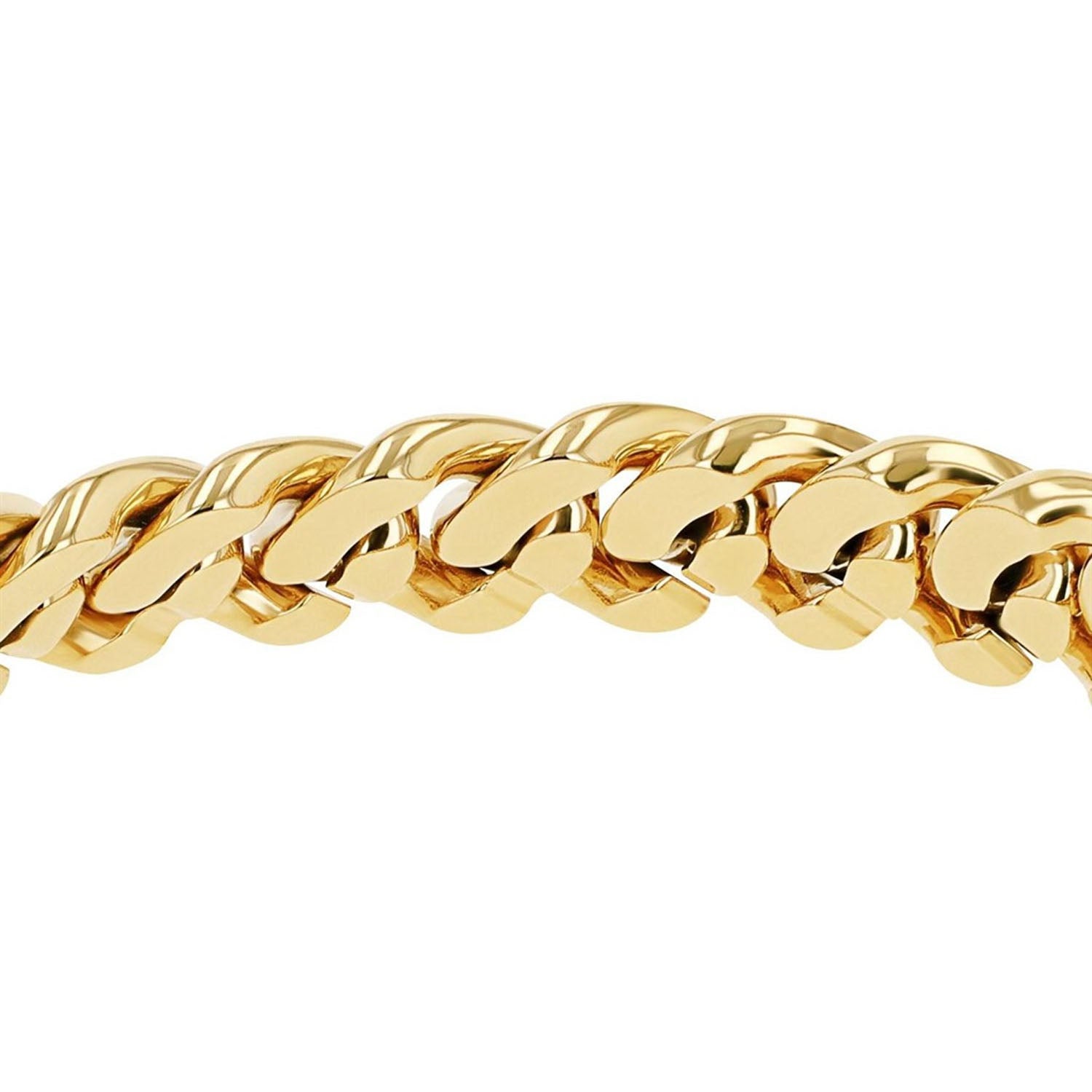 JOOP! Damen Panzer-Armband Edelstahl vergoldet