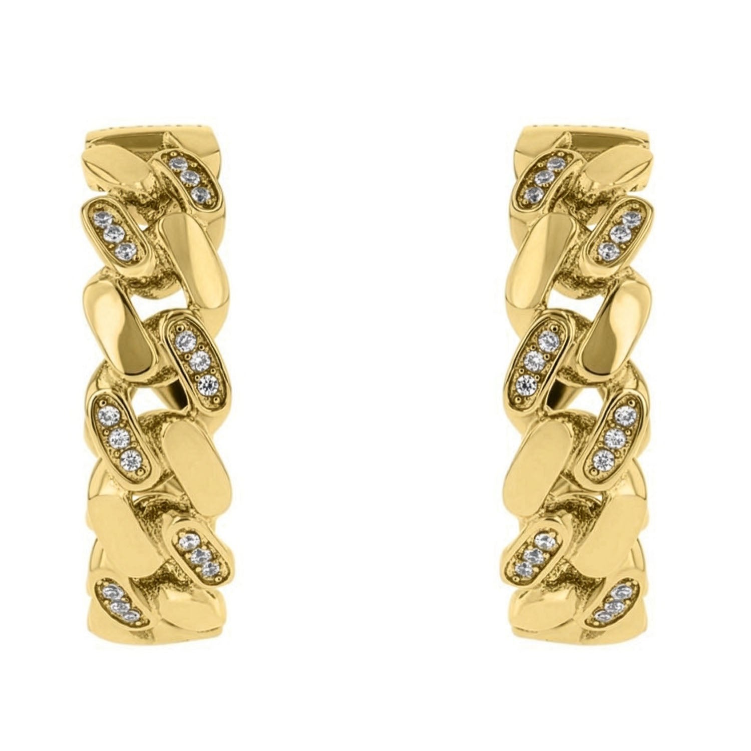 JOOP! Damen Creolen Edelstahl vergoldet