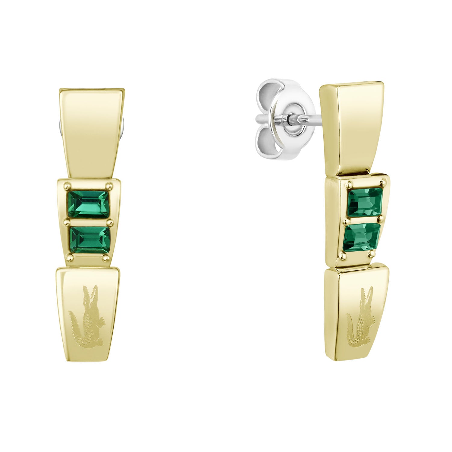 Lacoste Damen Ohrstecker Crocodelle