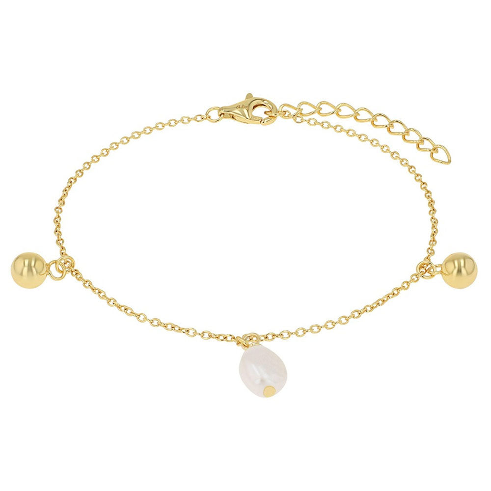 s.Oliver Damen Armband mit Perle und Kugeln