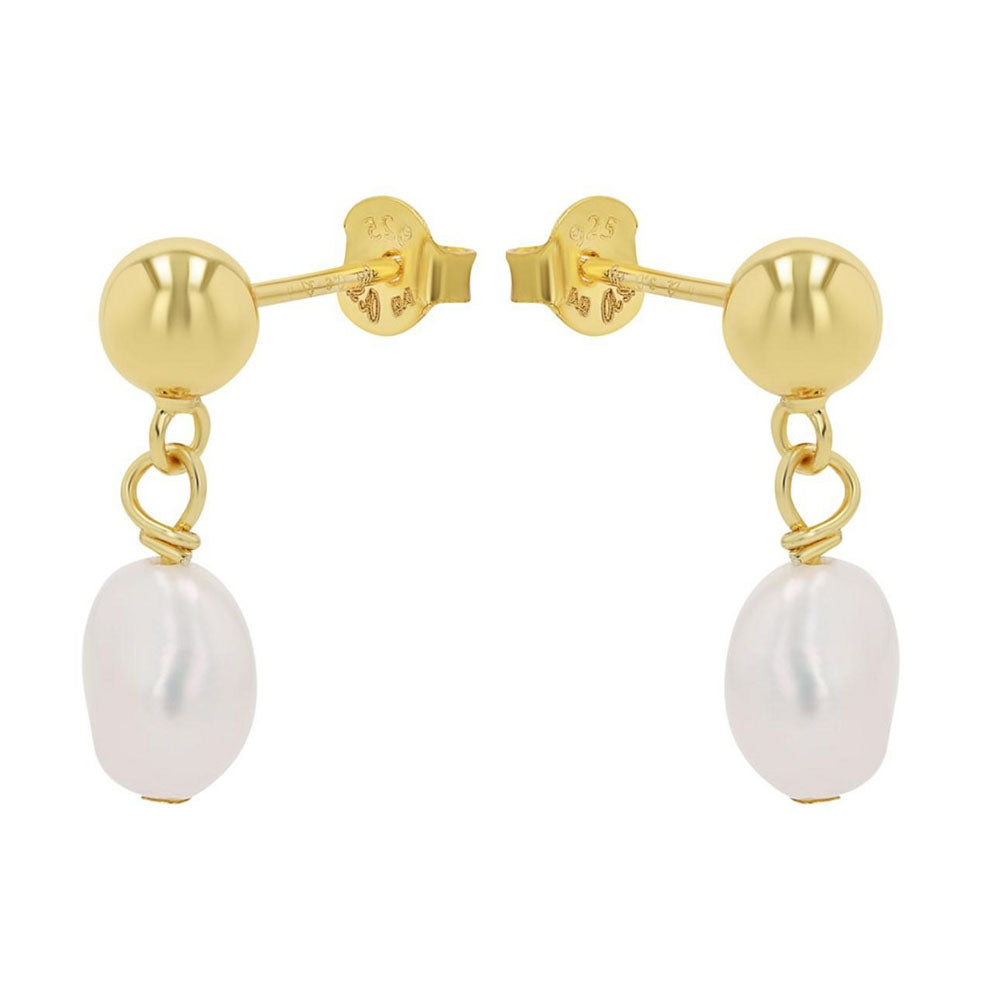 s.Oliver Damen Ohrstecker mit Perle