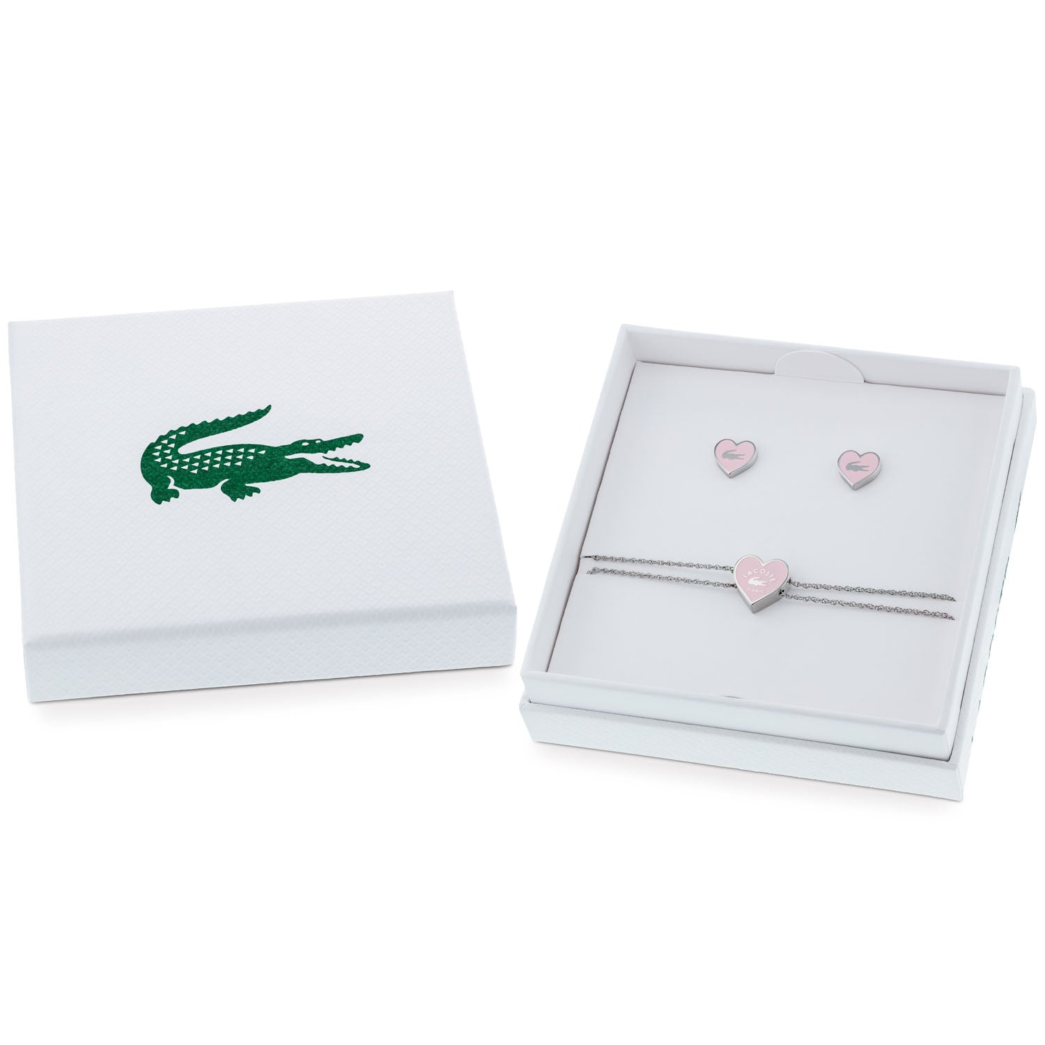 Lacoste Geschenkset Love My Croc – Armband und Ohrringe
