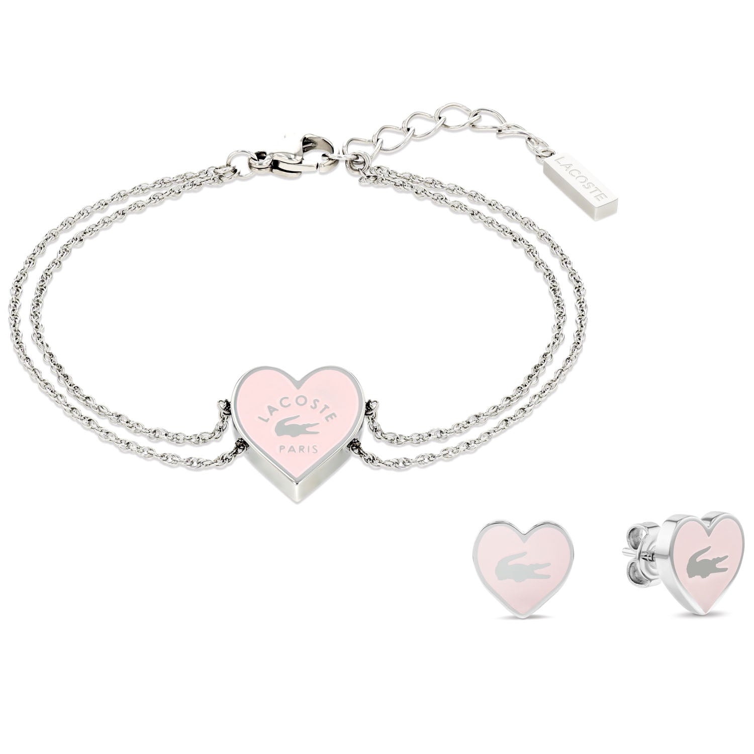 Lacoste Geschenkset Love My Croc – Armband und Ohrringe