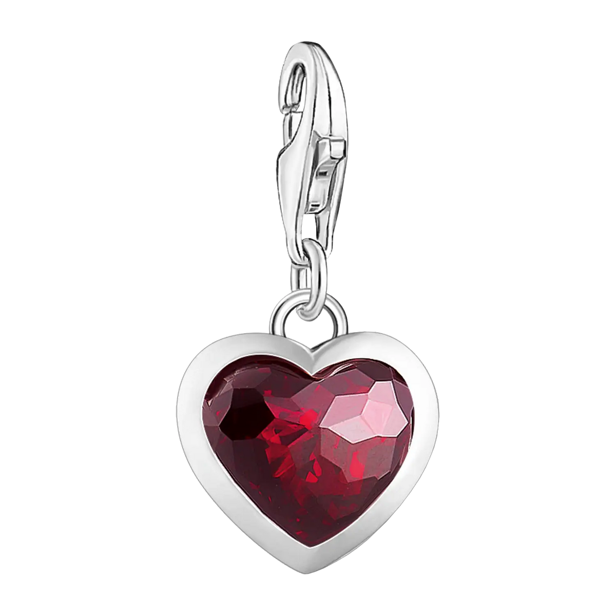 Thomas Sabo Charm-Anhänger Herz Rot Silber- Original