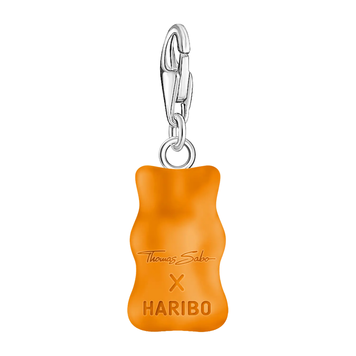 Thomas Sabo Charm-Goldbären-Anhänger in Orange Silber - Original