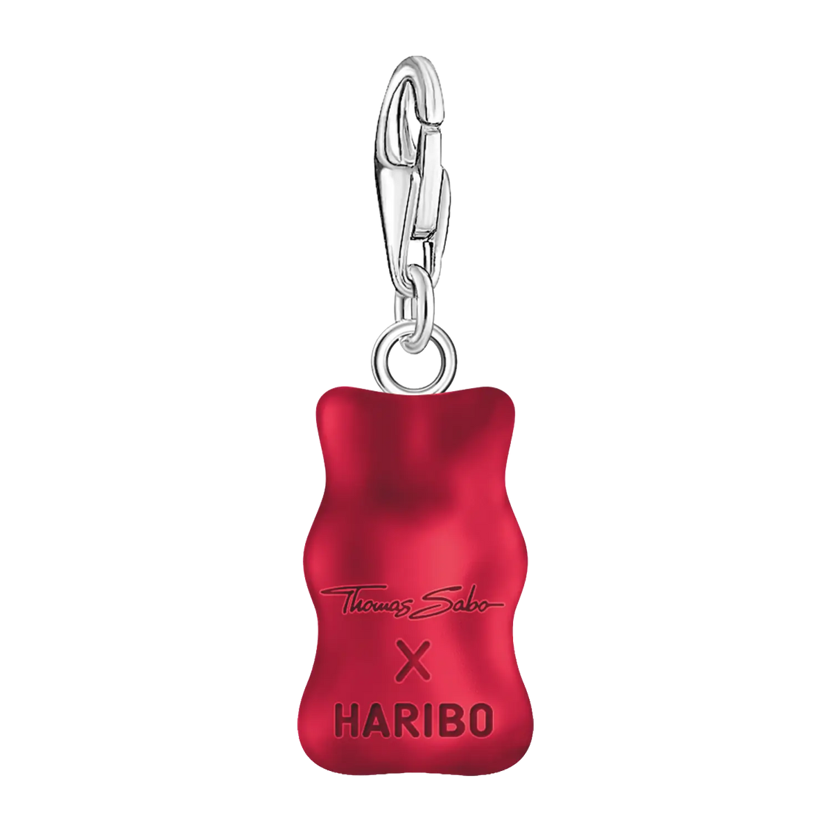 Thomas Sabo Charm-Goldbären-Anhänger in Rot Silber - Original