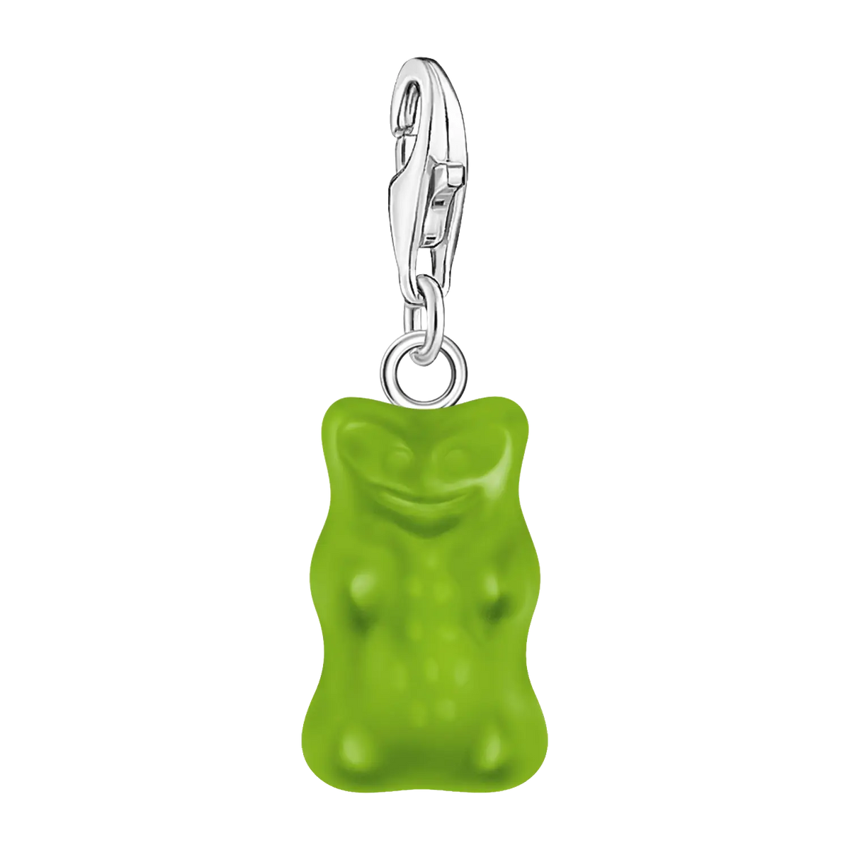 Thomas Sabo Charm-Goldbären-Anhänger in Grün Silber - Original