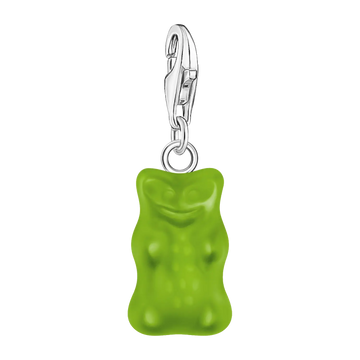 Thomas Sabo Charm-Goldbären-Anhänger in Grün Silber - Original