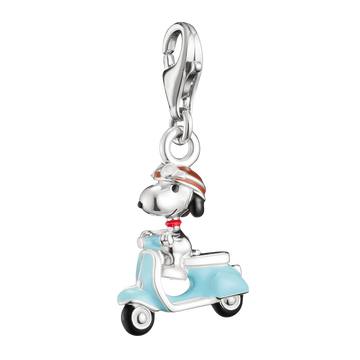 Thomas Sabo Peanuts™ Charm Snoopy auf Motorroller – Original