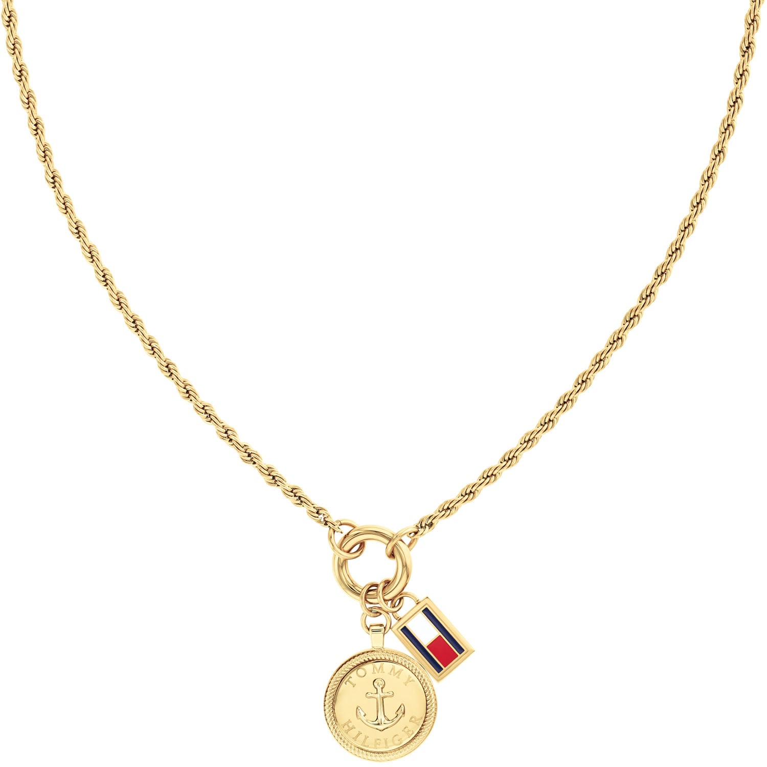 Tommy Hilfiger Damenkette mit Anhänger Charms