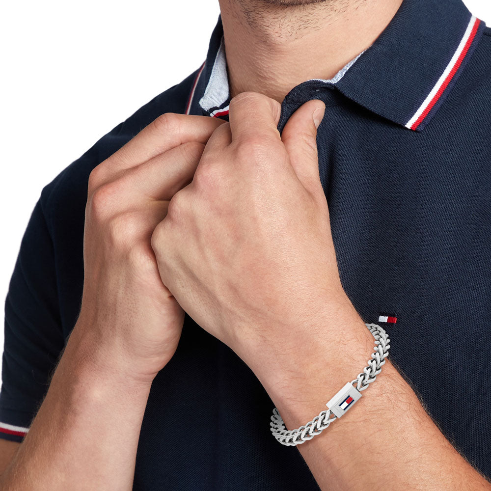 Tommy Hilfiger Herren Armband Braided Metal