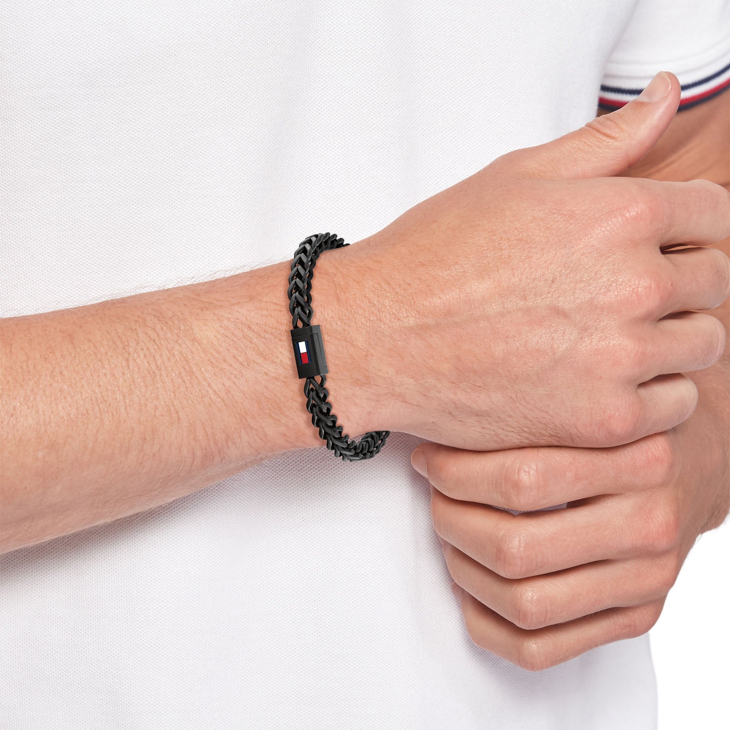 Tommy Hilfiger Herren Armband Braided Metal