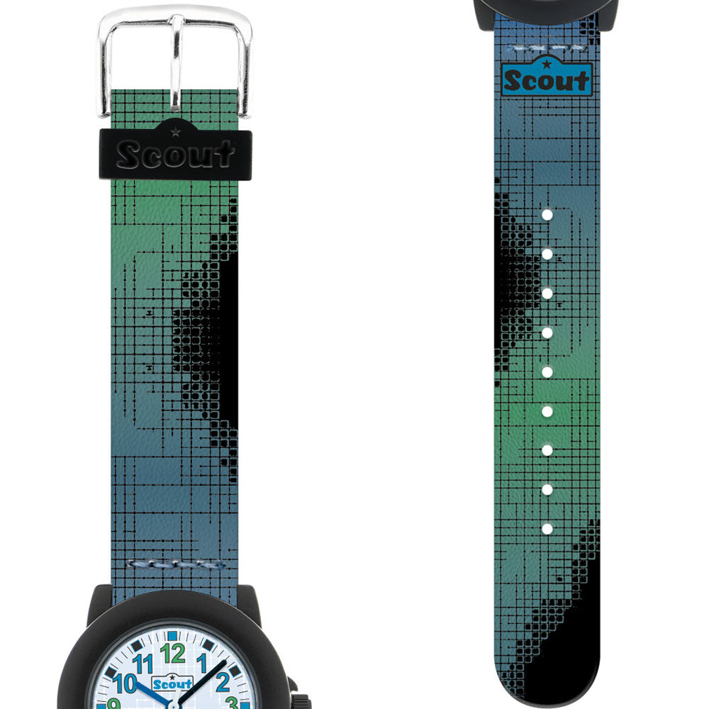 Scout Kinderuhr Crystal Grün-Blau-Schwarz