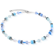 GeoCUBE® Iconic Halskette Aqua-Blau
