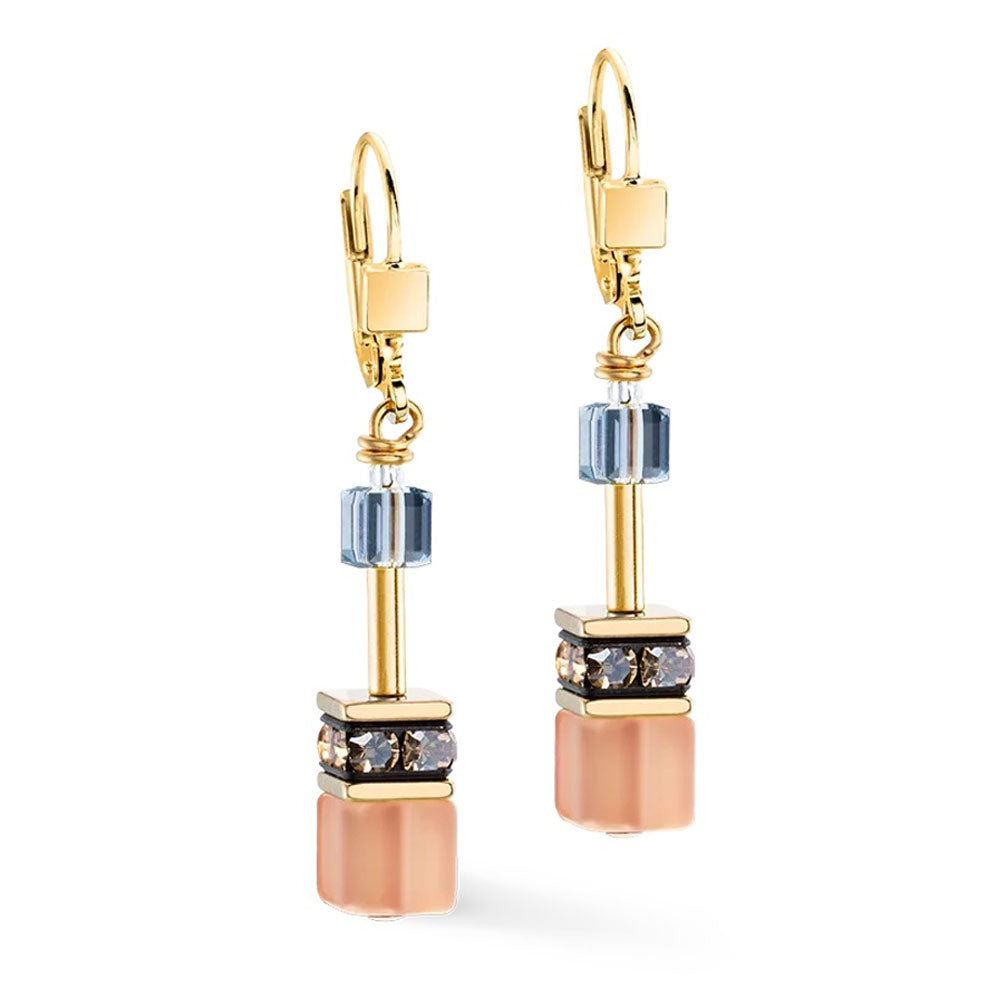 GeoCUBE® Iconic Ohrringe Earth Mirage Gold