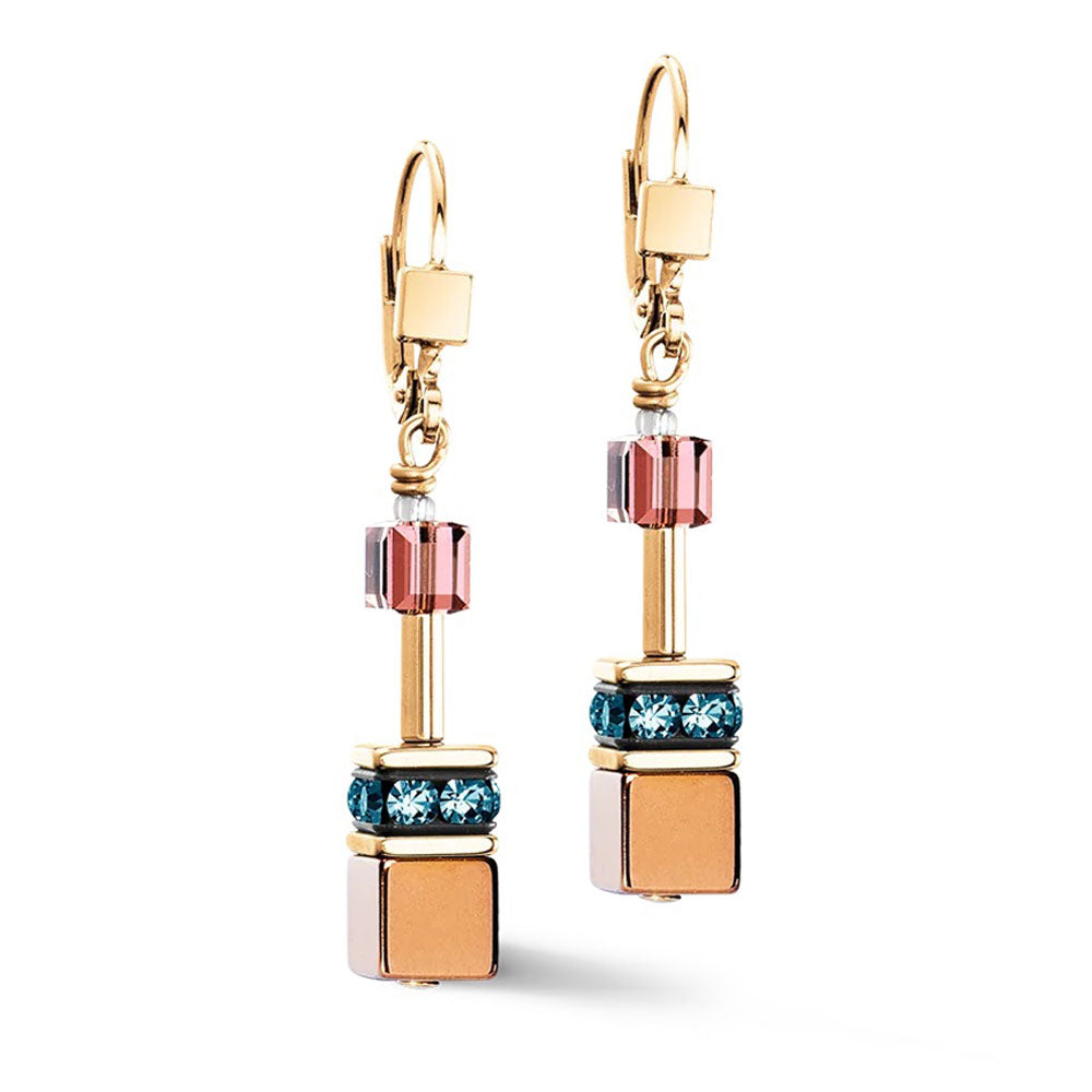 GeoCUBE® Iconic Metallic Ohrringe Art Nouveau Gold